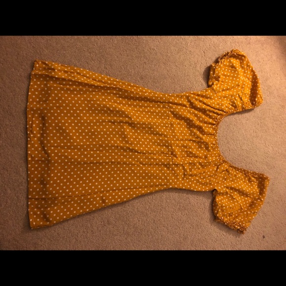 Yellow puff sleeve dress - Picture 2 of 5
